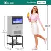 imageYITAHOME Table Stand for Commercial Ice Maker Machine 2Tier Storage Shelf Coffee Tea End Table Square Simple Style Side Table for Office Restaurant Home Bars Coffee ShopTop Loading 100LBSTable