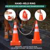 imageYITAHOME Traffic Cones 28 Inch 12 Pack with 36FT Chain and Reflective Collars PVC Orange Construction Cones Safety Cones for Parking Lot Home Road28 Inch