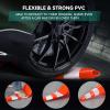 imageYITAHOME Traffic Cones 28 Inch 12 Pack with 36FT Chain and Reflective Collars PVC Orange Construction Cones Safety Cones for Parking Lot Home Road28 Inch