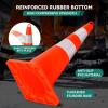 imageYITAHOME Traffic Cones 28 Inch 12 Pack with 36FT Chain and Reflective Collars PVC Orange Construction Cones Safety Cones for Parking Lot Home Road28 Inch