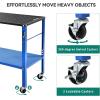 imageYITAHOME Welding Table 36quot x 24quot Welding Table Top with 58quot Holes 012quot Thick Fabrication Table 1320lb Load Capacity Metal Workbench Heavy Duty Carbon Steel Weld Table for Welding SawingBlack  Blue