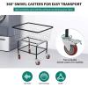 imageYITAHOME Wire Laundry Cart 45 Bushel Rolling Laundry Basket with Wheels Metal Commercial Wire Laundries Basket Cart with Galvanized Finish Heavy Duty Large Steel Baskets for Clothes Storage45 Bushel