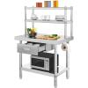 2 Tiers W/1 Drawer & Overshleves