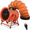 imageYITAHOME Explosion Proof Exhaust Fan 10 Inch Utility Blower Extractor Fan with Detachable Aframe Angle Adjustable Portable Ventilation Fan with 16FT Ventilator Duct Hose for Industrial Paint Booth10 Inch