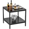 imageYITAHOME Table Stand for Commercial Ice Maker Machine 2Tier Storage Shelf Coffee Tea End Table Square Simple Style Side Table for Office Restaurant Home Bars Coffee ShopTable Stand