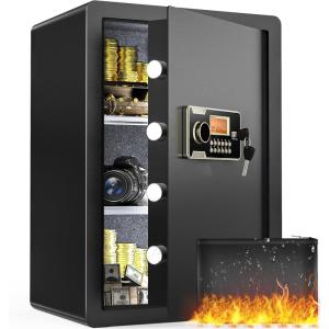 imageYITAHOME 4 Cu ft Large Safe Box with Fireproof Document Bag Digital Keypad ande Removable Shelf Security for Home Office Hotel Protects Important Valuables