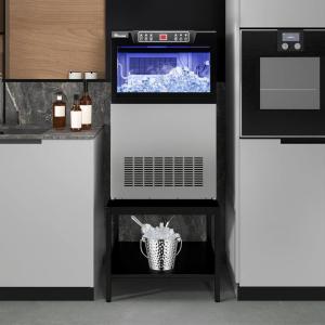 imageYITAHOME Table Stand for Commercial Ice Maker Machine 2Tier Storage Shelf Coffee Tea End Table Square Simple Style Side Table for Office Restaurant Home Bars Coffee ShopTap Water 100LBSTable