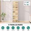 imageYITAHOME 10 Tiers20 Pairs Easy Assembly Shoe Box with Magnetic Doors Foldable Shoe Storage Organizer for Closet Collapsible Shoe Rack Sneaker Organizer for Entryway Living Room Bedroom White9 Tiers18 Pairs