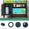 imageYITAHOME 102937 Gallon Fish Tank Stand with Power Outlet 30x16 Inch Metal Aquarium Stand with 3Tier Adjustable Storage Shelves and Hooks 450LBS CapacityBlackBlack