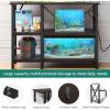 imageYITAHOME 102937 Gallon Fish Tank Stand with Power Outlet 30x16 Inch Metal Aquarium Stand with 3Tier Adjustable Storage Shelves and Hooks 450LBS CapacityBlackBlack