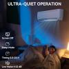 imageYITAHOME 12000 BTU Mini Split Air Conditioner Heat Pump System Wifi Enabled 17 SEER2 208230V Inverter Ductless AC Cool Up to 750 Sq Ft Compatible with Alexa Complete Installation Kit White9000 BTU 115V  19 SEER2  WiFi