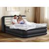 imageYITAHOME 18 Flocked Top Queen Air Mattress with Pump and Banded Headboard Durable Inflatable Bed BlowUp Mattress for Indoor and Outdoor Use Black