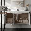 imageYITAHOME 20 Inch Floating Vanity Bathroom with Sink Combo Grey Wall Mounted Modern Vanity Bathroom Cabinet Vanity with SoftClosing Extra Large DoorGrey
