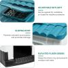 imageYITAHOME 268 Folding Large Dog House Outdoor Plastic Doghouse with Adjustable Skylight and Elevated Base Water Resistant Pet House for Small Dogs 268L224W26HBlue 1Door