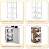 imageYITAHOME 2Tier Cat House Cat Beds for Indoor Cats Small Cat Condo with Scratch Post and Hideaway Cave Modern Cat Cube Playhouse for Multi Kittens BrownBROWN