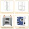 imageYITAHOME 2Tier Cat House Cat Beds for Indoor Cats Small Cat Condo with Scratch Post and Hideaway Cave Modern Cat Cube Playhouse for Multi Kittens BrownBLUE