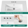 imageYITAHOME 30quot Farmhouse Bathroom Vanity with Sink Combo Small Space Bathroom Storage Cabinet with Large Drawer 2 SoftClosing Wood Barn Doors with Builtin Shelves WhiteWhite