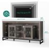 imageYITAHOME 335 Tall TV Stand for 75 inch TV LED Entertainment Center with Storage Black TV Stands for Living Room with Acrylic Doors ampamp Power Outlets Tall TV Console Cabinet WhiteGrey