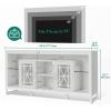 imageYITAHOME 335 Tall TV Stand for 75 inch TV LED Entertainment Center with Storage Black TV Stands for Living Room with Acrylic Doors ampamp Power Outlets Tall TV Console Cabinet WhiteWhite