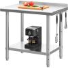 imageYITAHOME 36quot x 24quot Stainless Steel Table for Prep ampamp Work with Backsplash NSF Metal Table Prep Table with Undershelf for Home Kitchen Restaurant Garage Warehouse36 X 24