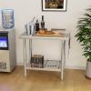 imageYITAHOME 36quot x 24quot Stainless Steel Table for Prep ampamp Work with Backsplash NSF Metal Table Prep Table with Undershelf for Home Kitchen Restaurant Garage Warehouse36 X 24