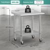 imageYITAHOME 36quot x 24quot Stainless Steel Table for Prep ampamp Work with Backsplash NSF Metal Table Prep Table with Undershelf for Home Kitchen Restaurant Garage Warehouse30 X 24