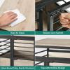 imageYITAHOME 39quot Dog Crate Furniture with Wheels Heavy Duty Wood Dog Cage Table with DoubleDoors ChewResistant Farmhouse Decorative Wooden Dog Kennel Indoor for Large and Medium Dogs GreyGreywith DoubleDoors