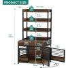 imageYITAHOME 39quot Dog Crate Furniture with Wheels Heavy Duty Wood Dog Cage Table with DoubleDoors ChewResistant Farmhouse Decorative Wooden Dog Kennel Indoor for Large and Medium Dogs GreyRustic BrownDrawers