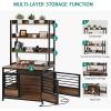 imageYITAHOME 39quot Dog Crate Furniture with Wheels Heavy Duty Wood Dog Cage Table with DoubleDoors ChewResistant Farmhouse Decorative Wooden Dog Kennel Indoor for Large and Medium Dogs GreyRustic Brown