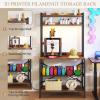 imageYITAHOME 3D Printer Stand with Filament Storage Large 3D Printer Table with Filament Rack Heavy Duty Filament Storage Rack for Home Office Workshop Warehouse Brown