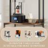 imageYITAHOME 3D Printer Stand with Filament Storage Large 3D Printer Table with Filament Rack Heavy Duty Filament Storage Rack for Home Office Workshop Warehouse Brown