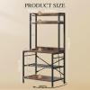 imageYITAHOME 3D Printer Stand with Filament Storage Large 3D Printer Table with Filament Rack Heavy Duty Filament Storage Rack for Home Office Workshop Warehouse Brown