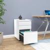 imageYITAHOME 3Drawer Mobile File Cabinet with Lock Office Storage Filing Cabinet for LegalLetter Size PreAssembled Metal File Cabinets Except Wheels Under Desk BlackWhite