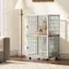 imageYITAHOME 41 2Tier Cat Cage Cat Crate with Door Locks and Bottom ThreeDoor Design Plastic Ferret Cage Large Rabbit Cage Indoor Chinchilla Cage Small Animal Cages Catio with Wheels and Ladder258L x 20W x 41H
