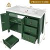 imageYITAHOME 42quot Bathroom Vanity with Sink Set Green