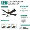 imageYITAHOME 48 Inch Black Gold Ceiling Fan with Light Remote and APP Control Modern Dimmable Fanlight for Indoor with Reversible Quiet Motor Stepless 3 Color Memory FunctionBlack Gold