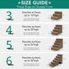 imageYITAHOME 4Tier Dog Steps for Beds and Couches 20quot H NonSlip Foam Pet Stairs with Washable Cover PP Support Boards for Small and Senior Dogs Gray 24quot L x 15quot W