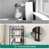 imageYITAHOME 5 Tiers Bookshelf Classically Modern White Bookshelf Book Rack Storage Rack Shelves in Living RoomHomeOffice Books Holder Organizer for BooksMovies WhiteCharcoal Gray  Black