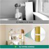 imageYITAHOME 5 Tiers Bookshelf Classically Modern White Bookshelf Book Rack Storage Rack Shelves in Living RoomHomeOffice Books Holder Organizer for BooksMovies WhiteGold