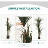 imageYITAHOME 525FT 63in Tall Artificial Tree 30 LED Prelit Fall Christmas Decor Artificial Plants Dragon Blood Tree Faux Tree Plant Greenery Potted Plan for Indoor Outdoor Office Porch Decor 2 Packs2 Packs