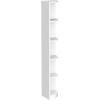 imageYITAHOME 5Tier Corner Shelf 708quot Tall Modern Free Standing Corner Bookshelf 5 Shelf Display Corners Bookcase and BookshelvesWooden Open Storage Book Shelves for Living Room Home Office WhiteWhite