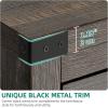 imageYITAHOME 6 Drawer Dressers Wood Dressers Chests of Drawers Modern Dresser with Open Shelf Storage for Room Entryway Hallway Dark Rustic OakDark Rustic Oak