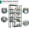 imageYITAHOME 6 Tier Gold Bookshelf 71 Tall Modern Free Standing Bookshelf with 12 Shelf Bookcase Faux Marble Open Display Storage Book Shelves for Living Room Bedroom Office Home Gold ampamp MarbleBlack