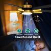 imageYITAHOME 60 Inch Ceiling Fan with Light and Remote 5 Blades with Crystal Rod Design Modern Chandelier Ceiling Fan with Reversible Quiet Motor Indoor Fan with 3 LED Color White ampampGoldBlack  Gold