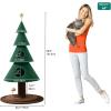 imageYITAHOME 60 in Christmas Cat Tree for Indoor Cats Tall Cat Tower Furniture with 2 Large Condos 5ft Christmas Tree Party Decoration with Cat House and Beds
