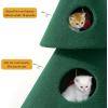 imageYITAHOME 60 in Christmas Cat Tree for Indoor Cats Tall Cat Tower Furniture with 2 Large Condos 5ft Christmas Tree Party Decoration with Cat House and Beds