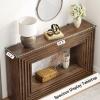 imageYITAHOME 61quot Farmhouse Entryway Table Console Table with Storage Entry Way Table for Living Room Bedroom Hallway or Home Office Walnut472