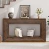 imageYITAHOME 61quot Farmhouse Entryway Table Console Table with Storage Entry Way Table for Living Room Bedroom Hallway or Home Office Walnut61