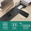 imageYITAHOME 6FT Conference Table with Power Outlets 708 Inches Boat Shaped Meeting Table with Rectangle Grommet Modern Seminar Table for Office Conference Room Boardroom Desk Light Wood Grain6FT