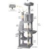 imageYITAHOME 708in Cat Tree Tower for Indoor Cats MultiLevel Cat Furniture with Scratching PostsCat Window Padded Plush PerchCozy BasketLadder for Kittens Pet Play House Light GrayLight Gray